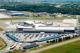 Vista aérea Aeroporto Internacional de Salvador